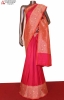 Pink Designer Banarasi Kora Silk Saree